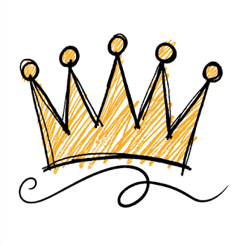 Playful Hand-Drawn Crown Doodle