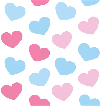 Playful Pastel Heart Pattern