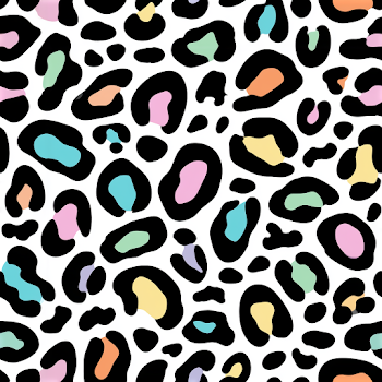 Playful Pastel Leopard Print Pattern