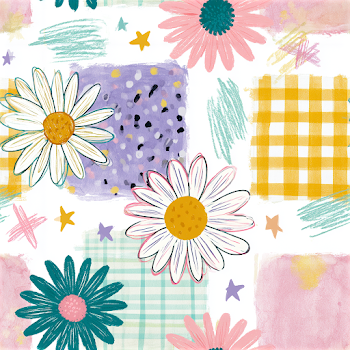 Playful Pastel School Doodle Pattern