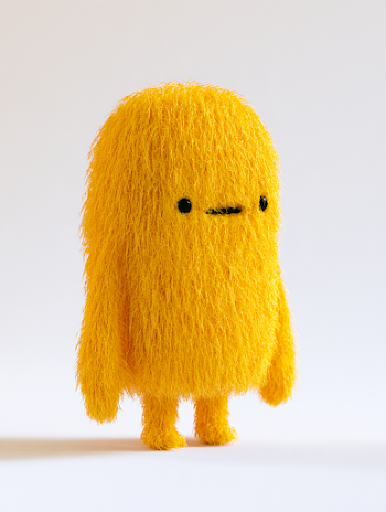 Playful Yellow Sim Card Character