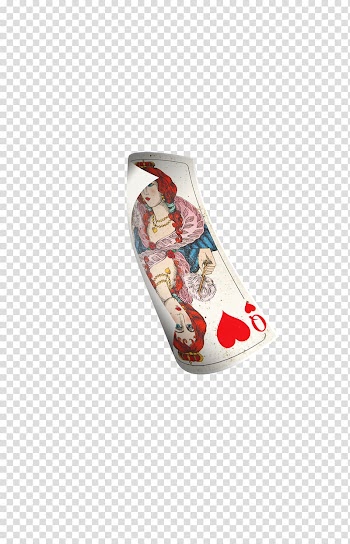 Playing card Patience Hearts Poker, Hearts Q transparent background PNG clipart