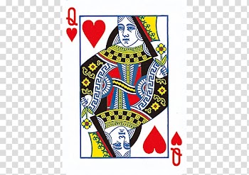 Playing card Queen Card game King Hearts, queen transparent background PNG clipart
