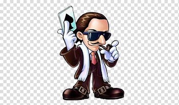 Playing card Tobacco pipe Icon, Cartoon man transparent background PNG clipart