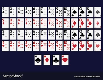 playing cards 62x90 mm from one to ten