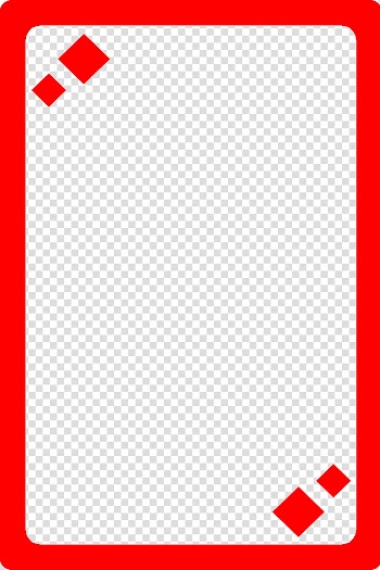Playing Cards , red frame illustration transparent background PNG clipart