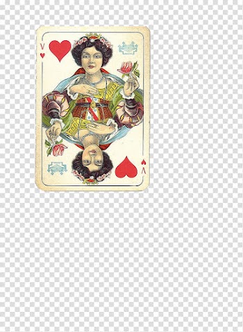 Playing Cards, V of heart playing card transparent background PNG clipart
