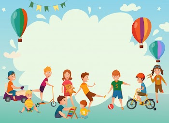 Playing kids background Free Vector