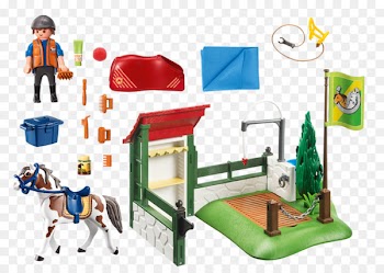 Playmobil 5969 City Zoo Playset Horse Grooming Station - horse 