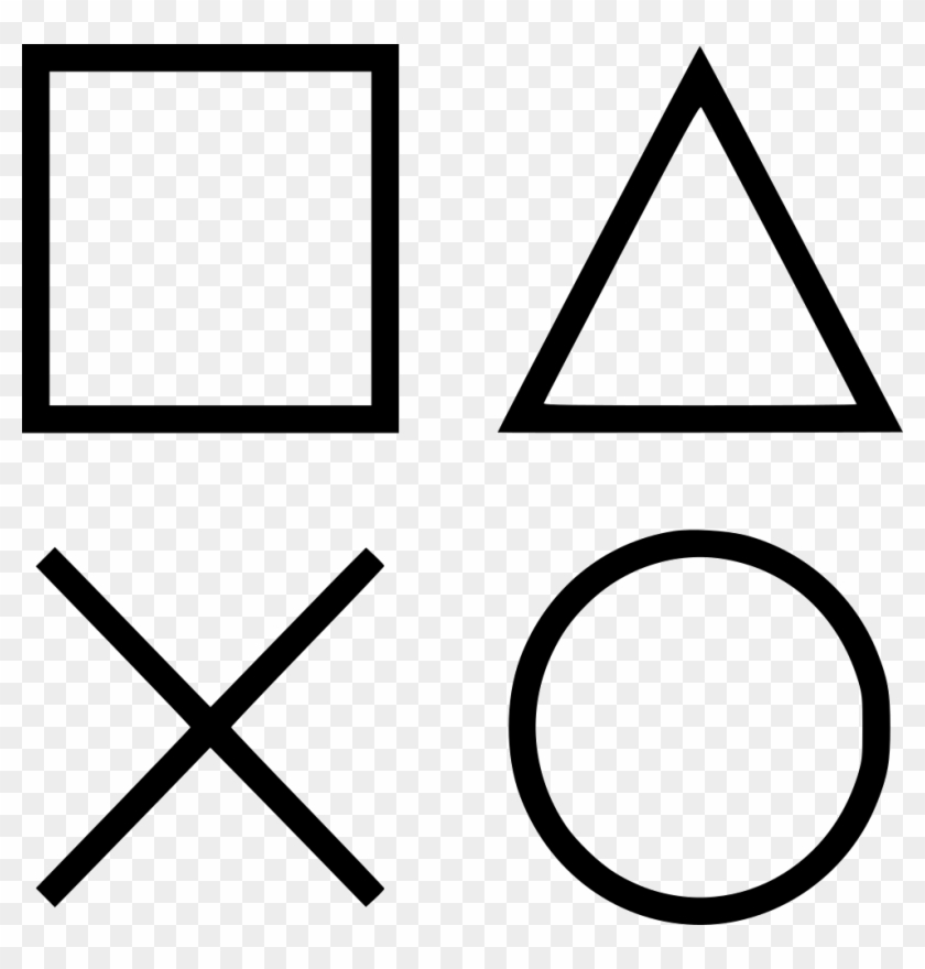 Playstation Buttons Play Video Gaming Comments - Playstation Icon Button Png