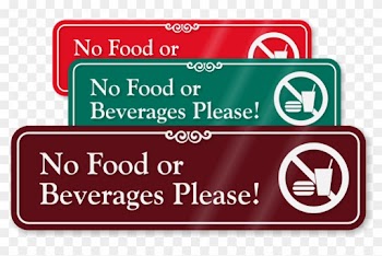Please No Food Or Drink Clipart - No Smoking On Church Grounds