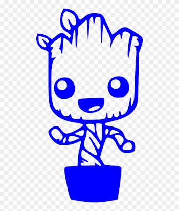Please Note That The White Image Is A White Sticker - Baby Groot Coloring Sheets