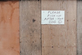 Please Pick Up After Your Dog Sign