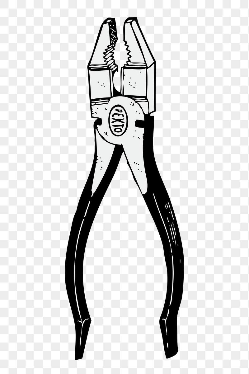 Pliers tool png sticker illustration, | Free PNG - rawpixel