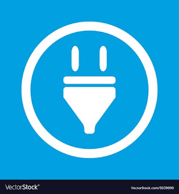 Plug sign icon vector image