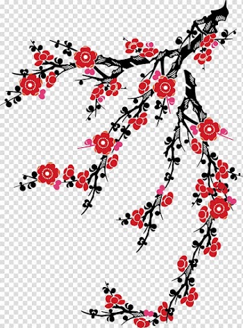 Plum blossom , Plum flower transparent background PNG clipart