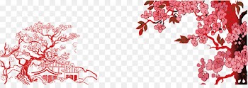Plum blossom Wallpaper - Red plum plum creative snow 