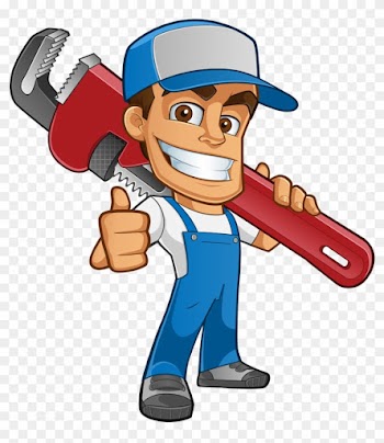 Plumber Atta-boy Plumbing Services Drain Tap - Plumber Cartoon