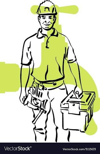 Plumber vector image