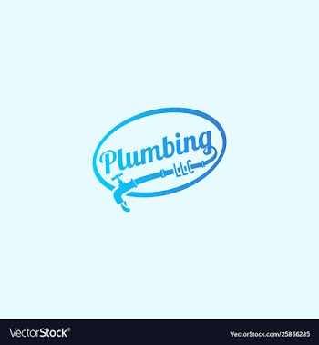 Plumbing drop creative logo design vector image