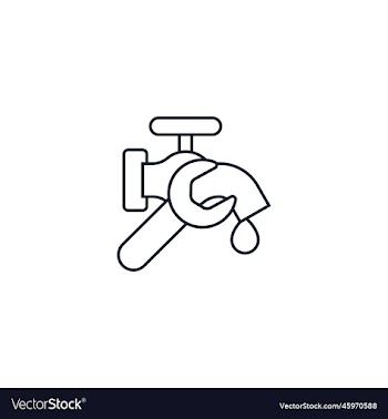 plumbing service creative icon line from