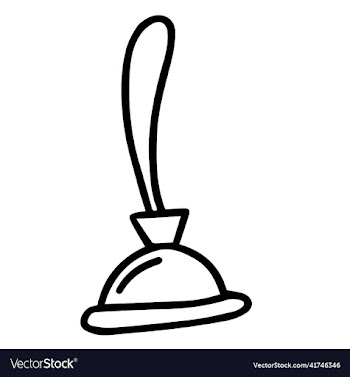plunger for the toilet cleaning from blockages
