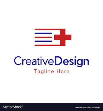 Plus medical pharmacy creative logo vector image