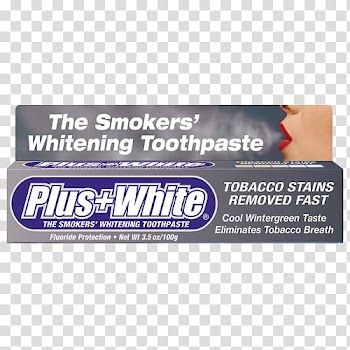 Plus White Smokers' Whitening Toothpaste Smoking Tooth whitening, toothpaste transparent background PNG clipart