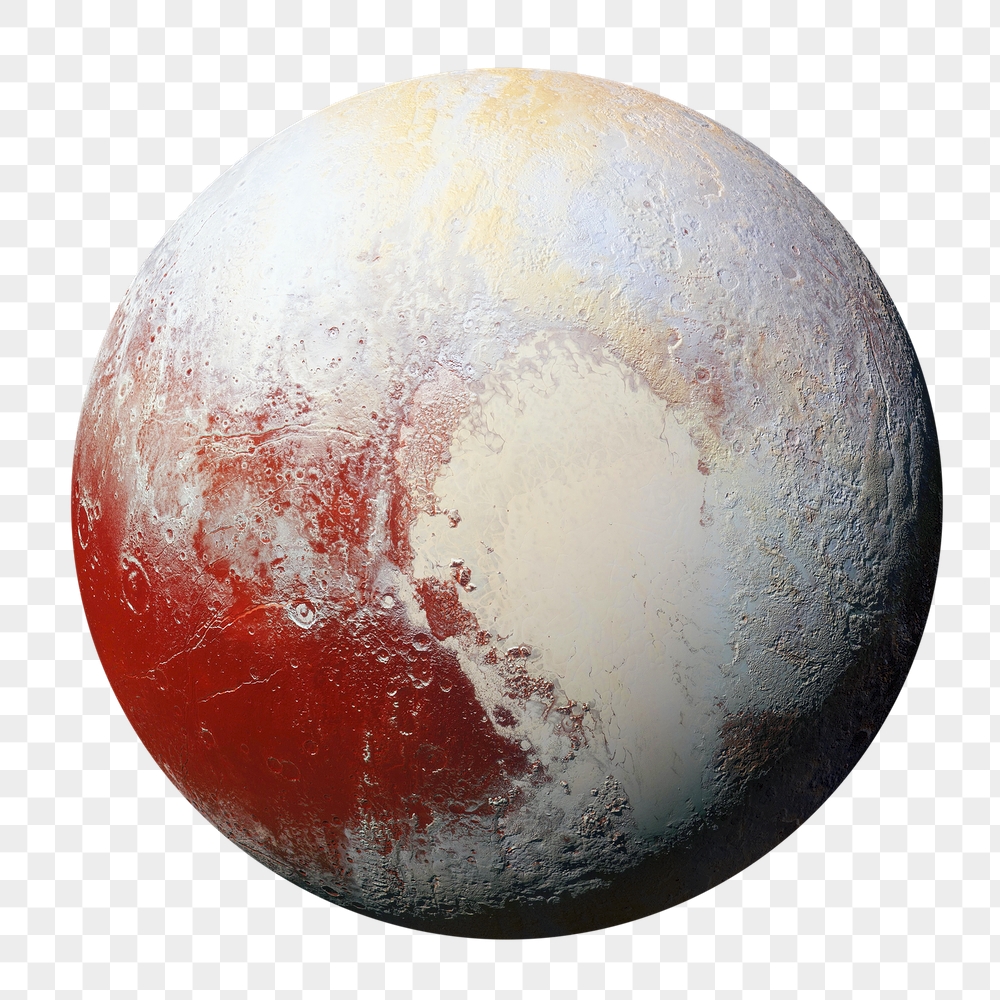 Pluto png sticker, planet surface, | Free PNG - rawpixel