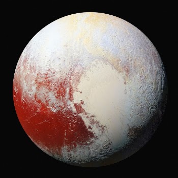 Pluto, space sticker, planet surface | Free PSD - rawpixel
