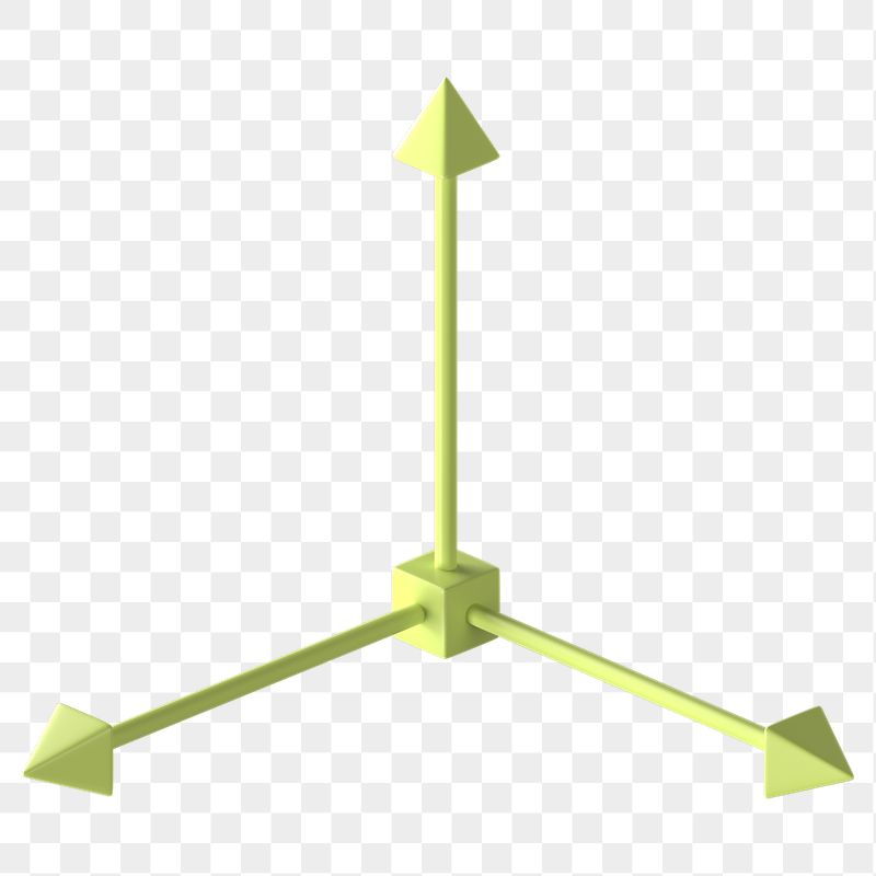 Png 3D arrow axis sticker, | Free PNG - rawpixel