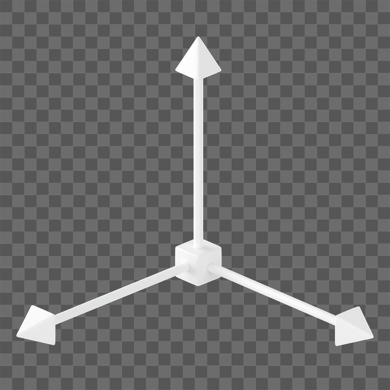 Png 3D arrow axis sticker, | Free PNG - rawpixel