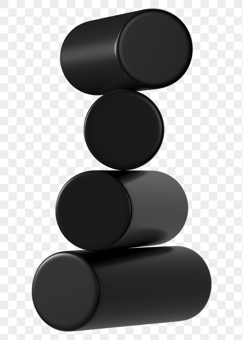 PNG 3D black geometric shape, | Free PNG - rawpixel