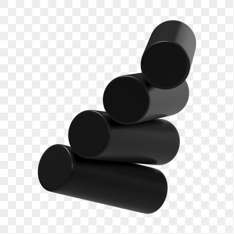 PNG 3D black geometric shape, | Free PNG - rawpixel