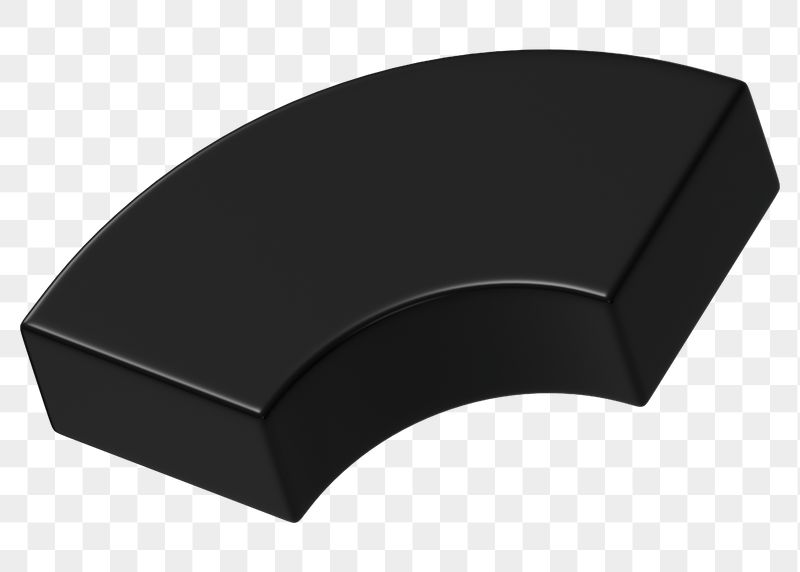 PNG 3D black quarter torus | Free PNG - rawpixel