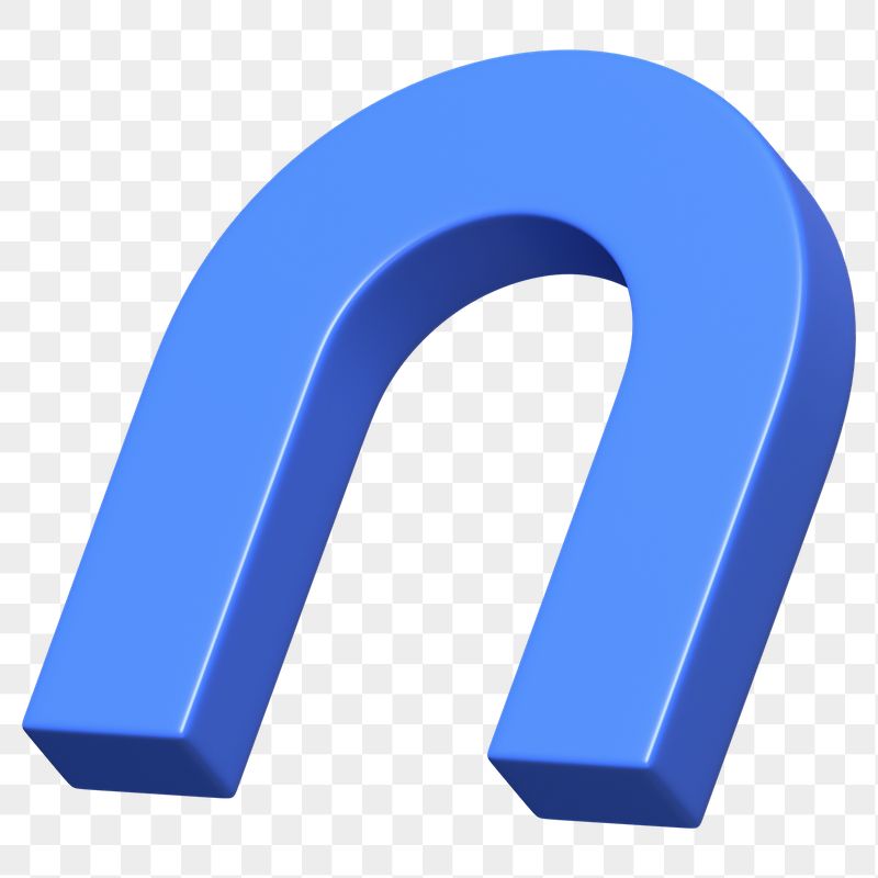 PNG 3D blue u shape | Free PNG - rawpixel