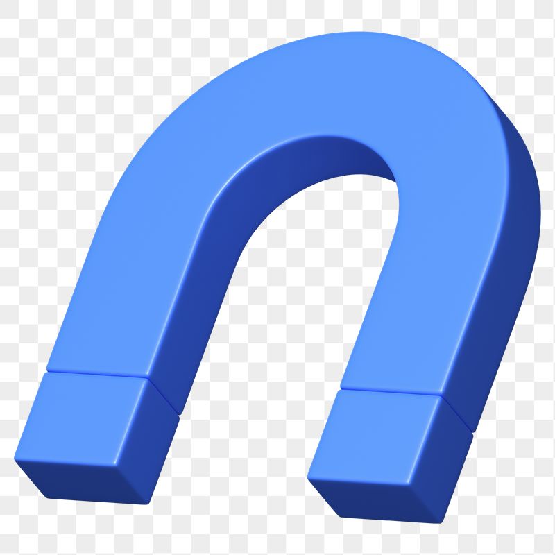 PNG 3D blue u shape | Free PNG - rawpixel