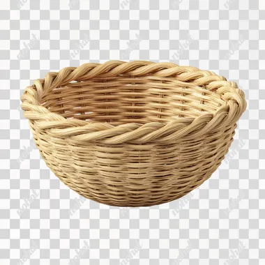 PNG 3D Empty Wicker Basket PNG 3D Empty Wicker Basket