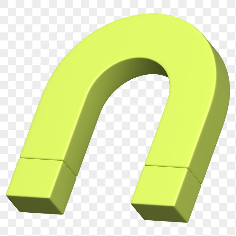 PNG 3D green u shape | Free PNG - rawpixel