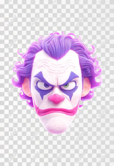 PNG 3D Joker Character for LINE Stickers PNG 3D Joker Character for LINE Stickers