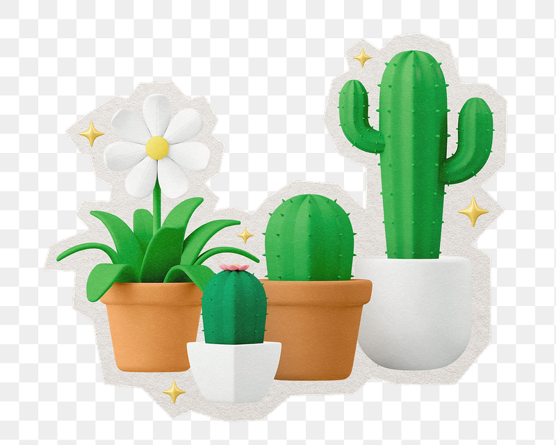 Png 3D potted houseplant  | Free PNG - rawpixel