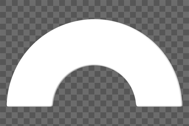 Png 3D white half torus | Free PNG - rawpixel