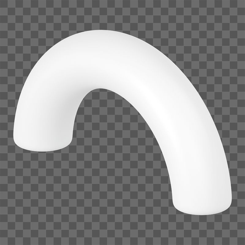 Png 3D white half torus | Free PNG - rawpixel