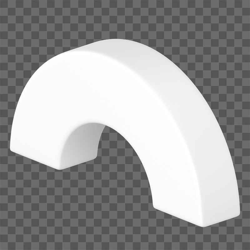Png 3D white half torus | Free PNG - rawpixel