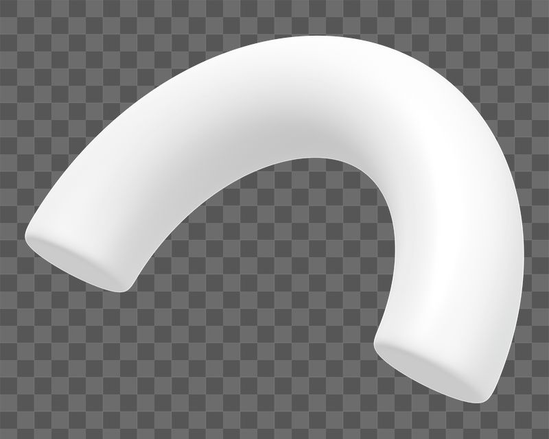 Png 3D white half torus | Free PNG - rawpixel