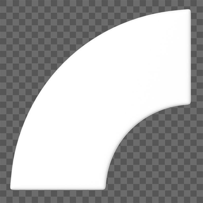 Png 3D white quarter torus | Free PNG - rawpixel