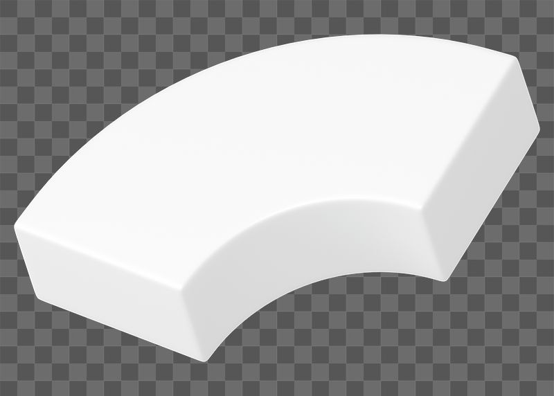 Png 3D white quarter torus | Free PNG - rawpixel