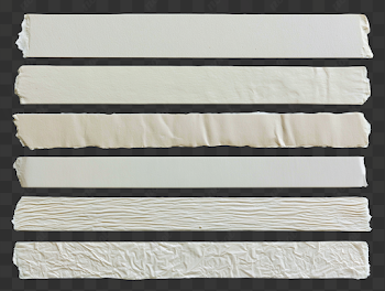 PNG Adhesive Masking Tape Collection on White Background