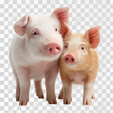 PNG Adorable Piglets in Soft Natural Light PNG Adorable Piglets in Soft Natural Light