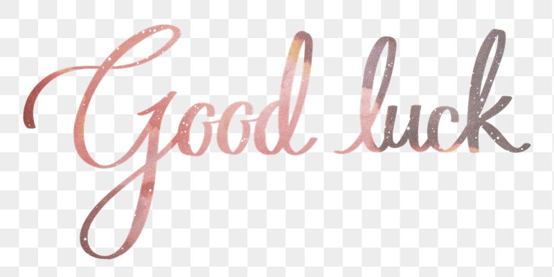 PNG aesthetic good luck word, | Free PNG - rawpixel